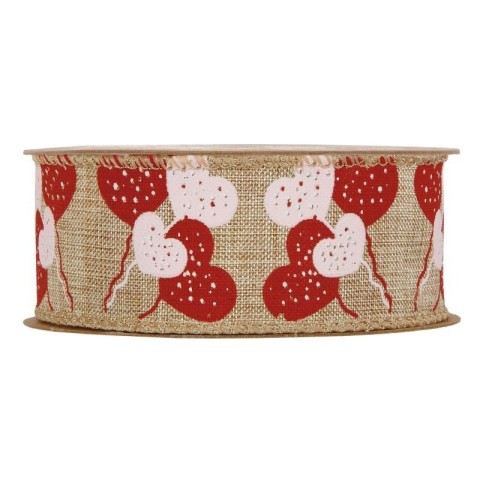 NASTRO CUORI MM40X10MT NATURAL